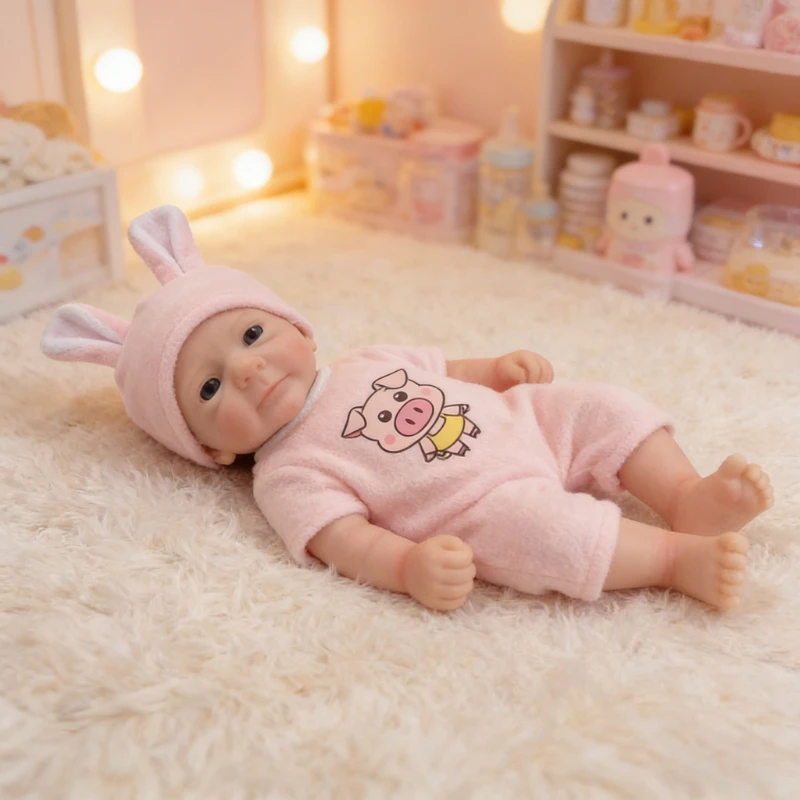 

12Inch Felicia Soft Solid Silicone Collectible Art Doll Mouth Can Open Toy