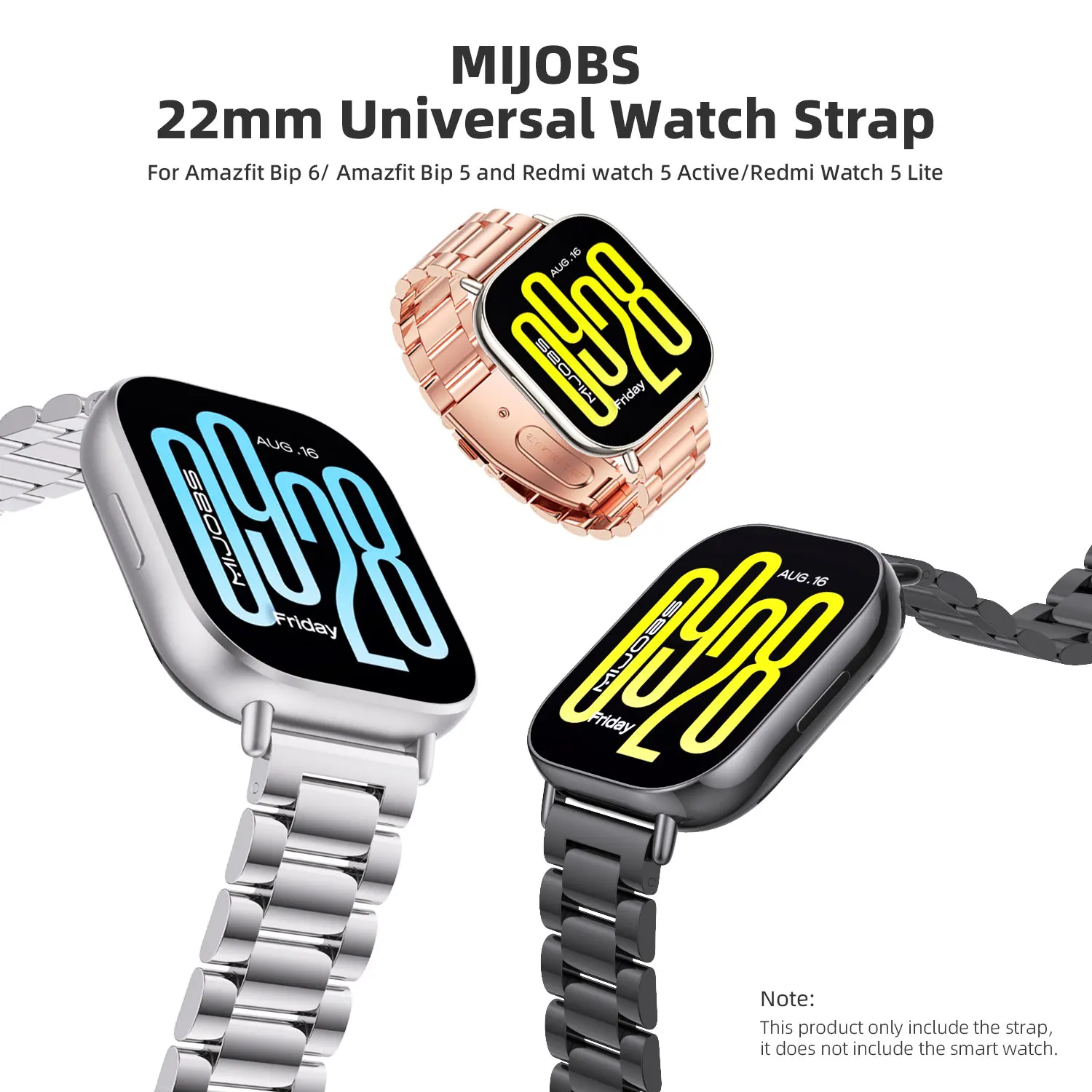Strap for Amazfit Bip 6 5 Smart Bracelet 22mm Band For Amazfit Bip 5 Strap Wristband Accessries