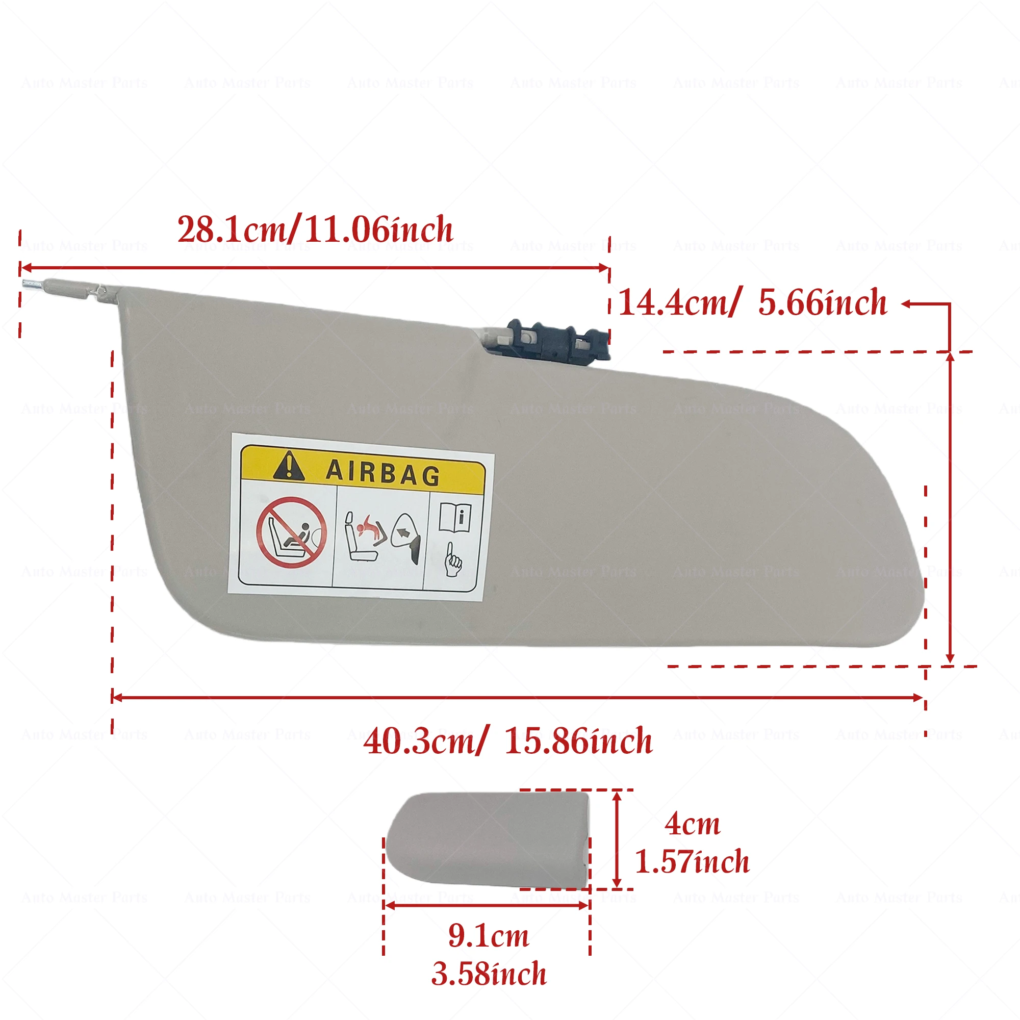 Car Sun Visor Sunvisor For Citroen C3 II Zenith 2009 2010 2011 2012 2013 2014 2015 2016 Replacement Accessories 1613251480