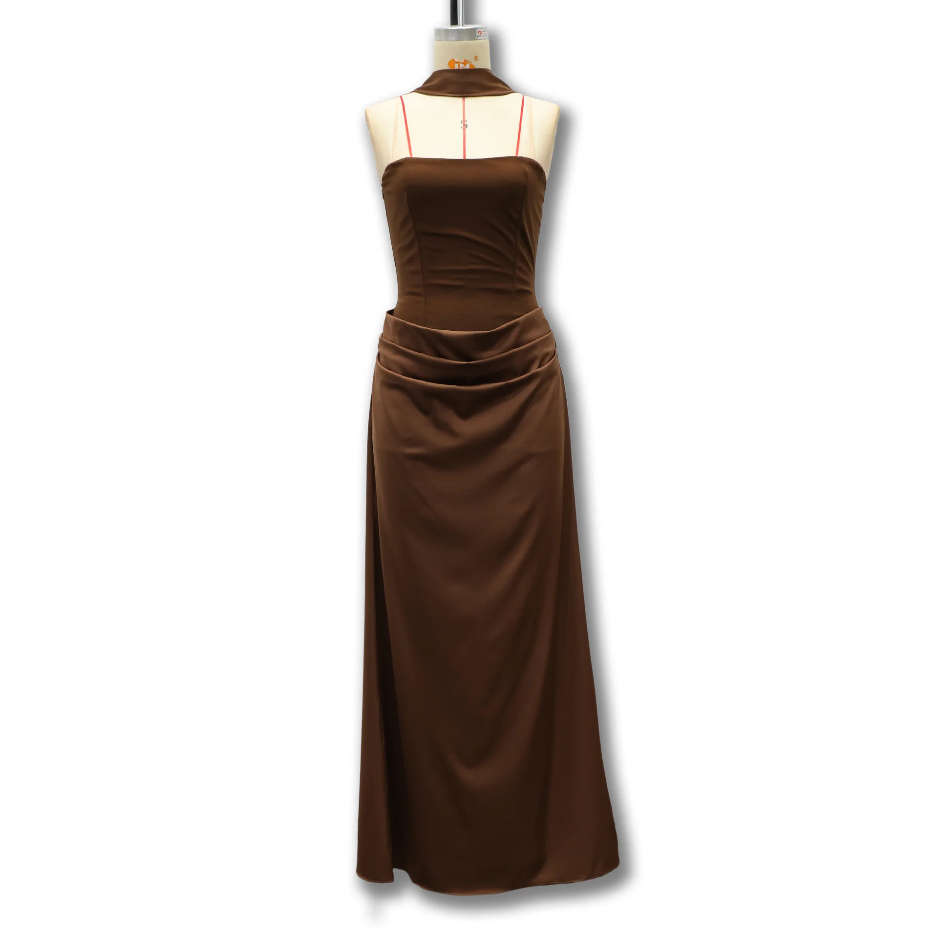 2026 Sommer Neues Elegantes Ärmelloses Figurbetontes Kleid für Damen mit Bandverzierung Formelles Bodycon-Kleid – Detail 11