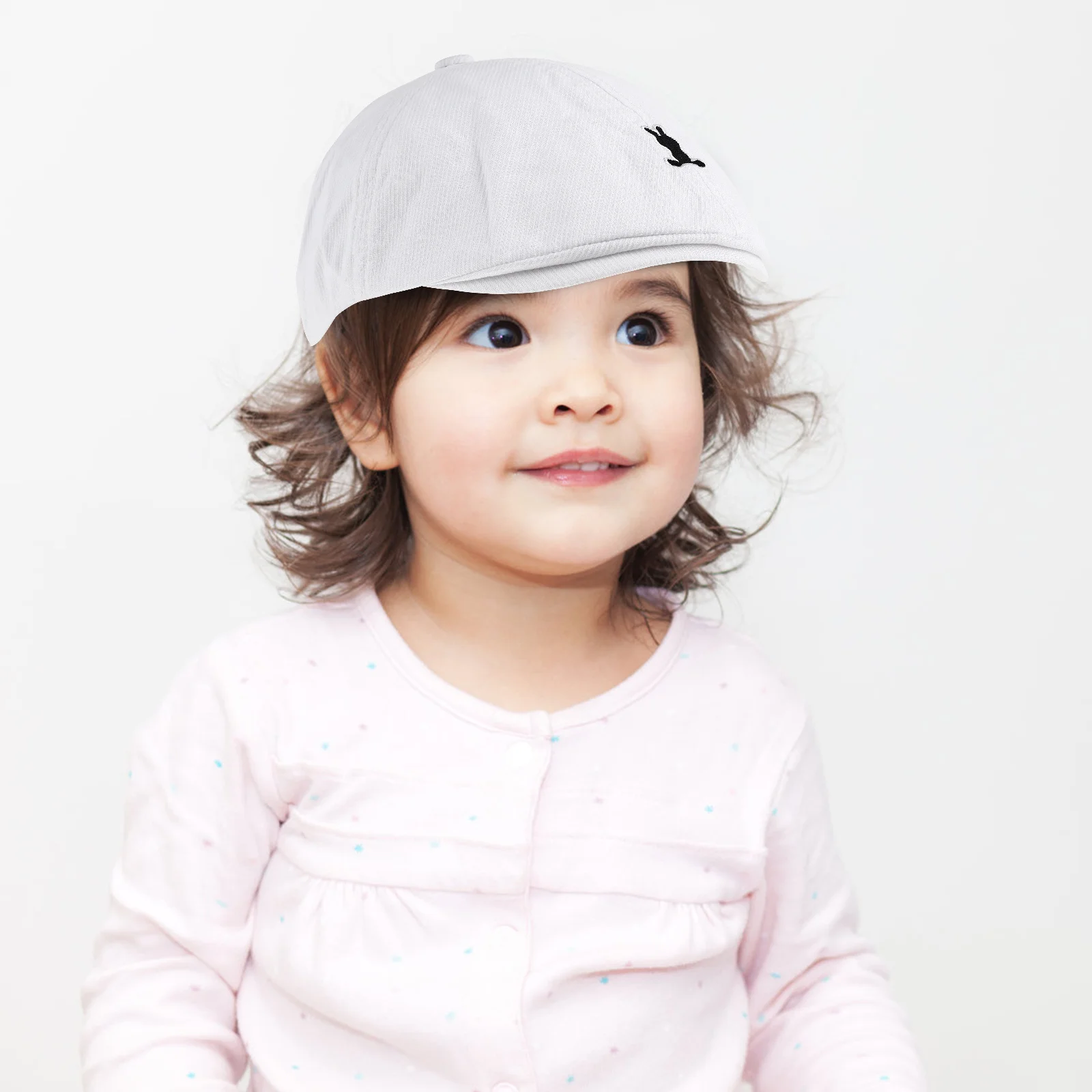 

Kids Beret Hat Baby Striated Bunny Rabbit Pattern Lightweight Breathable Comfortable Outdoor Toddler Beret Kids Hats
