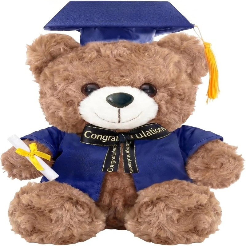 2026 Personalized Graduation Bear Gift Cute Plush Toy for College High School Masters Degree 5th 8th Grade Graduation