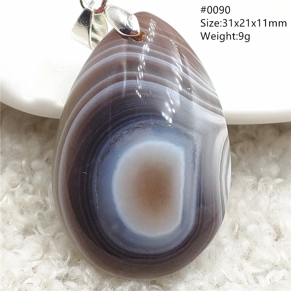 Natural Black Persian Agate Bead Pendant Necklace Eye Orgin Women Men Jewelry Pink Agate Bead Best Gift Stone AAAAAA