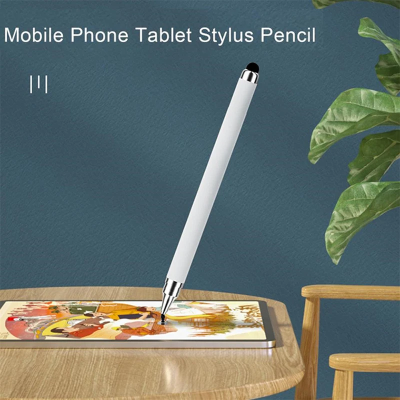 2 In 1 Universal Capacitive Stylus Pens Double-end Tablet Pen With Precision Disc & Fiber Tip For Most Touch Screen Tablet Pen