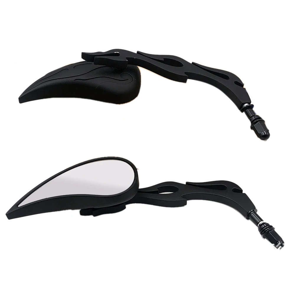 

8mm Motorcycle Rearview Mirror for Chopper Bobber Cruiser Softail Sportster Side