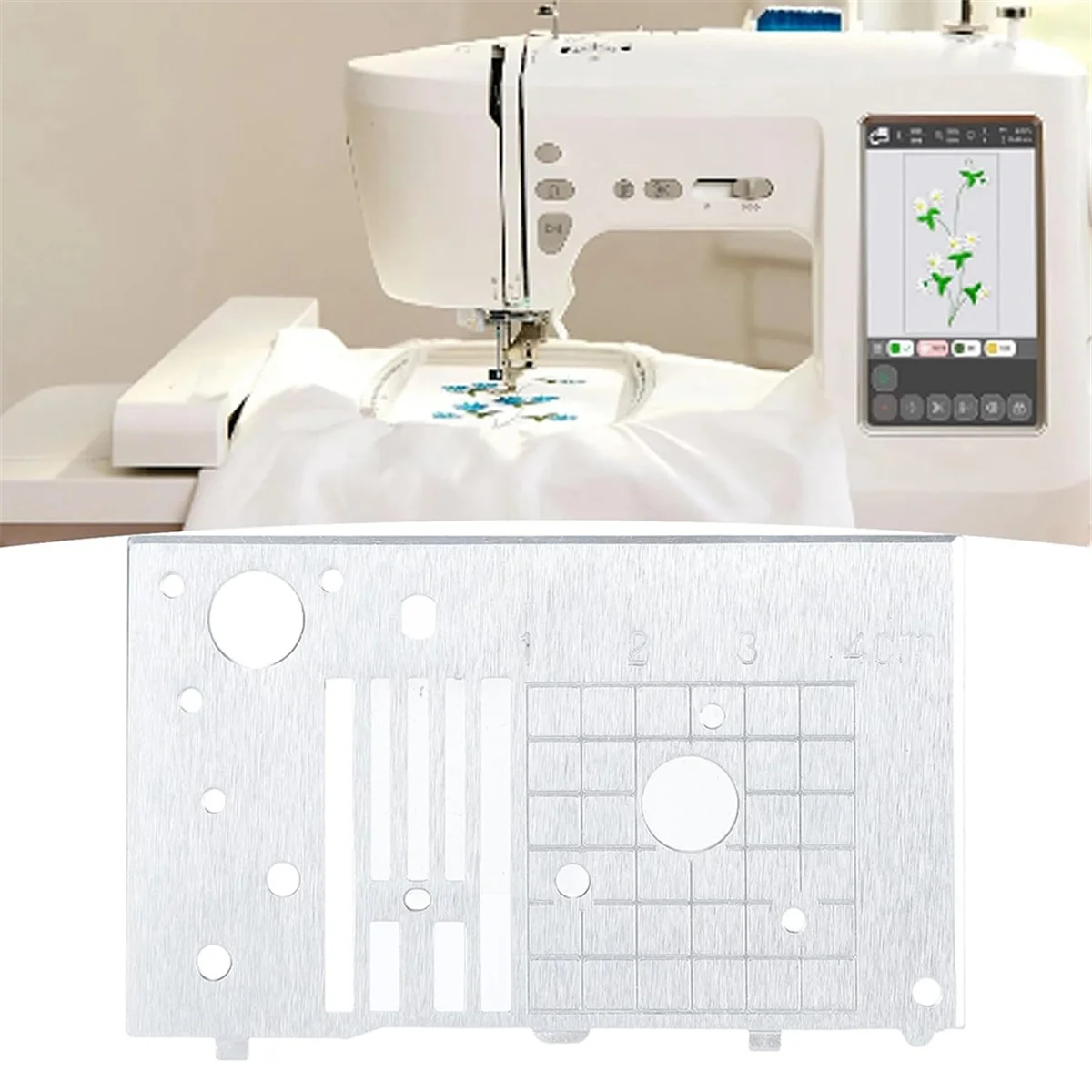 لوحة إبرة معدنية مستقيمة A06RP، لوحة إبرة احترافية متوافقة مع Brother-LB5000، Elite PE545، CE1100PRW