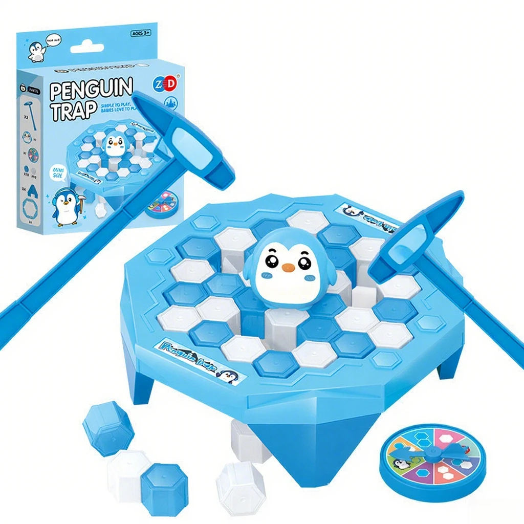 

Children's Ice Breaking Penguin Game:SavethePenguinTrap.Parent-Child Party,Interactive CompetitionTabletop PuzzleStressReliefToy