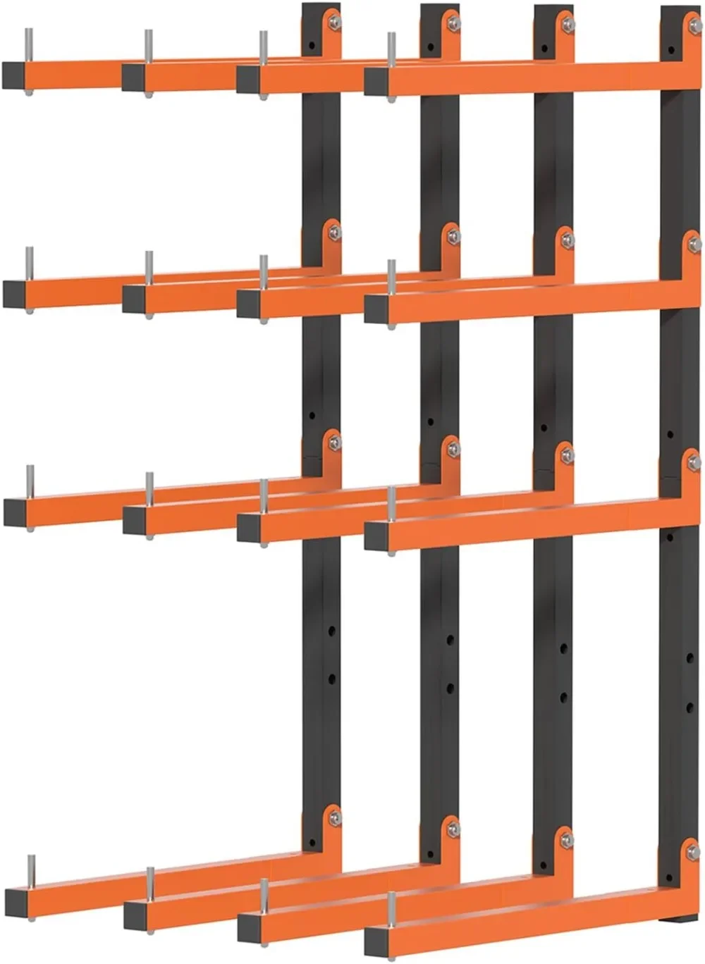

Lumber Storage Rack, [2024 Upgrade] Folding Lumber Rack Wall Mount, Heavy Duty Metal 8 Level-32 Inch Wood Storage Rack