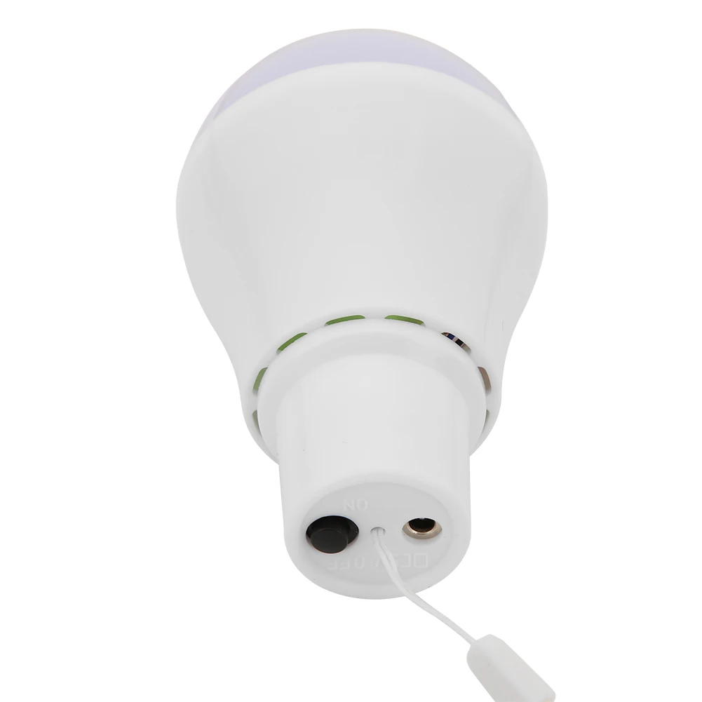 Lampada da esterno a energia solare 5V 15W 300LM Luci di ricarica USB portatili Lampadina LED a lunga durata a basso consumo energetico