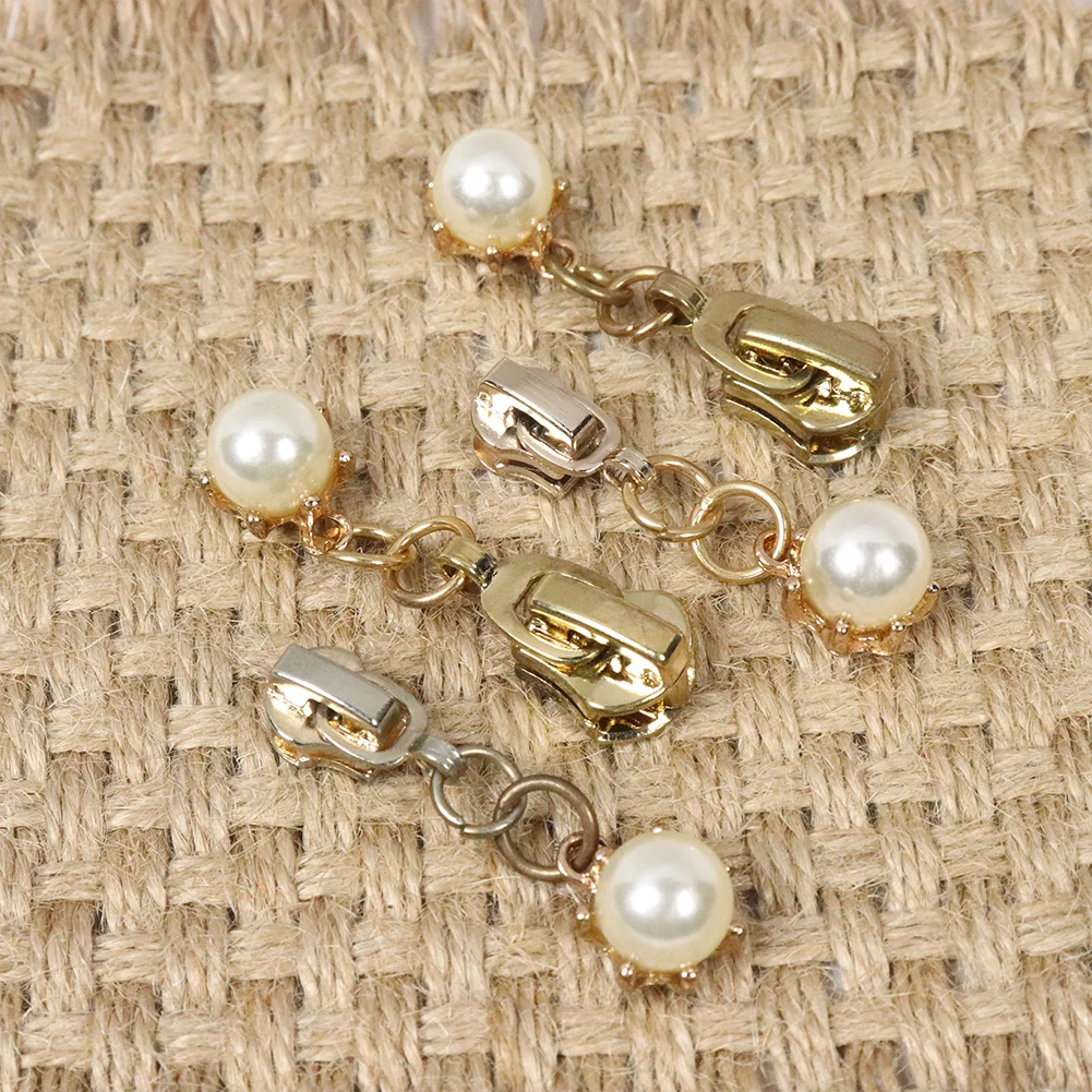 2PCS No.5 Auto Lock Metal Zipper Pulls  Zipper Slider Replacement for Nylon Coil Zippers on Jackets, Luggage, Bags, DIY Sewing