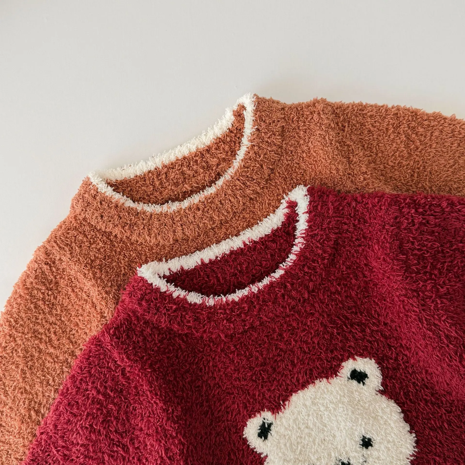 0-24M Newborn Kid Baby Boy Girl Winter Clothes Warm Baby Romper Long Sleeve Bear Print Bodysuit Thick Outfit