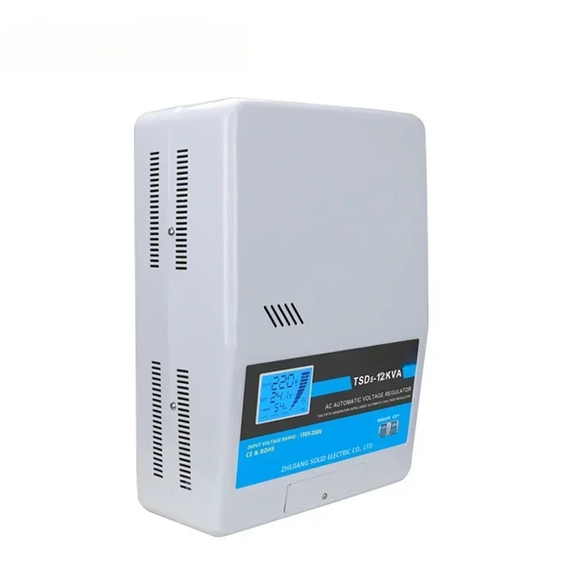 2026-Venta caliente bobina de cobre monofásica montada en la pared 15KW 15KVA AC 220V 230V regulador de voltaje estabilizador