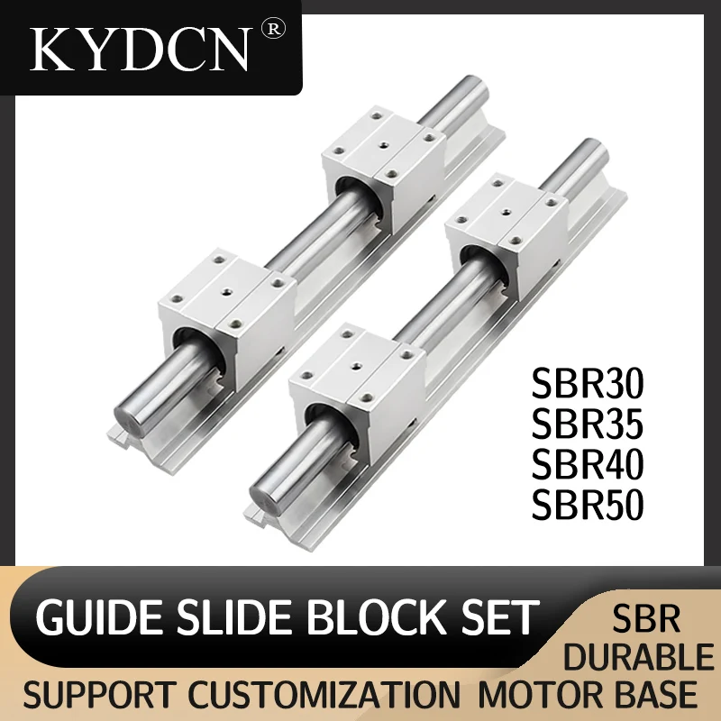 SBR30,35,40,50,guide rail plus 4 sliders, sliders line rail slide table support optical axis rail plus hard rust prevention