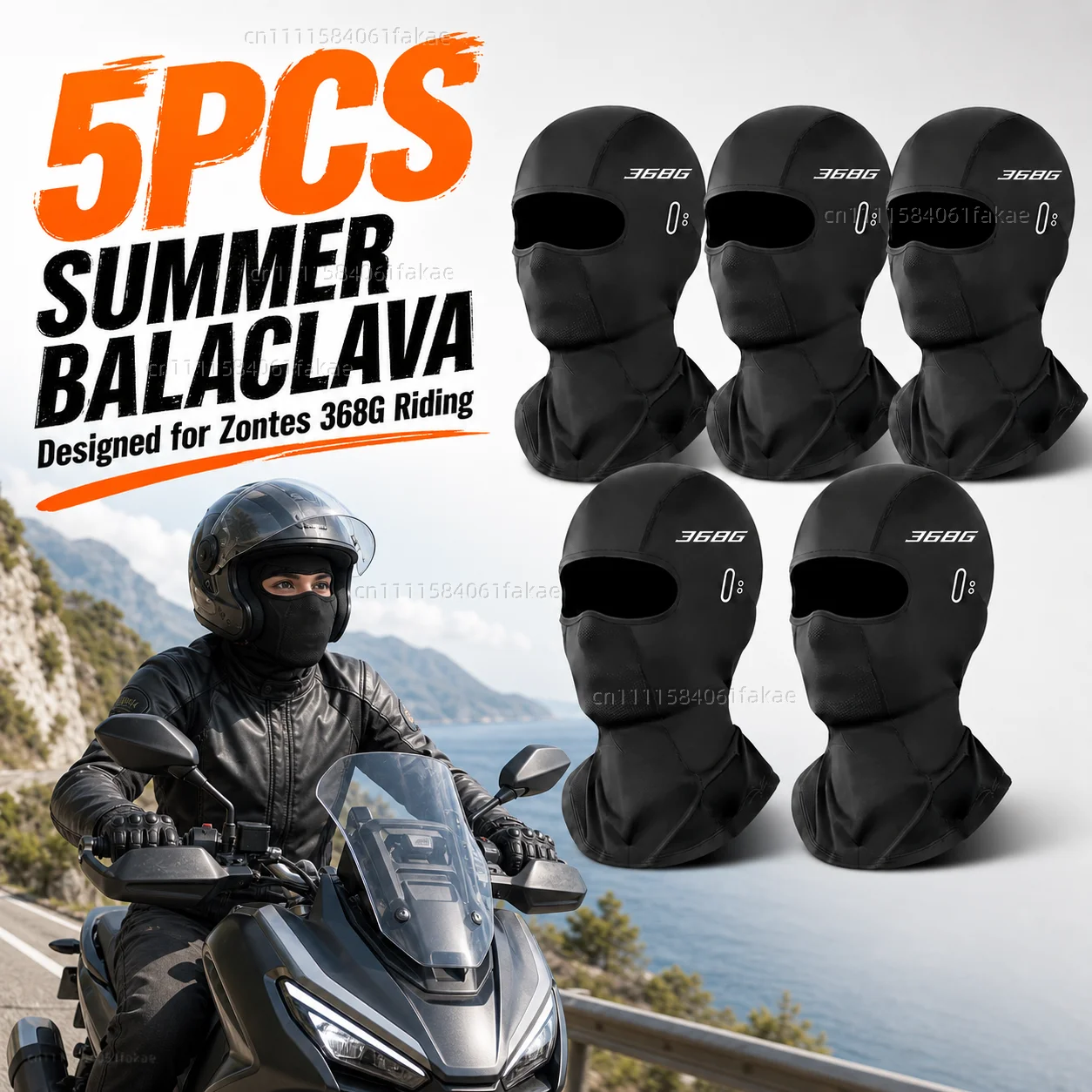 5er-Pack Motorrad-Sturmhaube mit UV-Schutz und atmungsaktiven Löchern für Zontes 368G Adventure 2025 2026 368 G Adv ZT368G