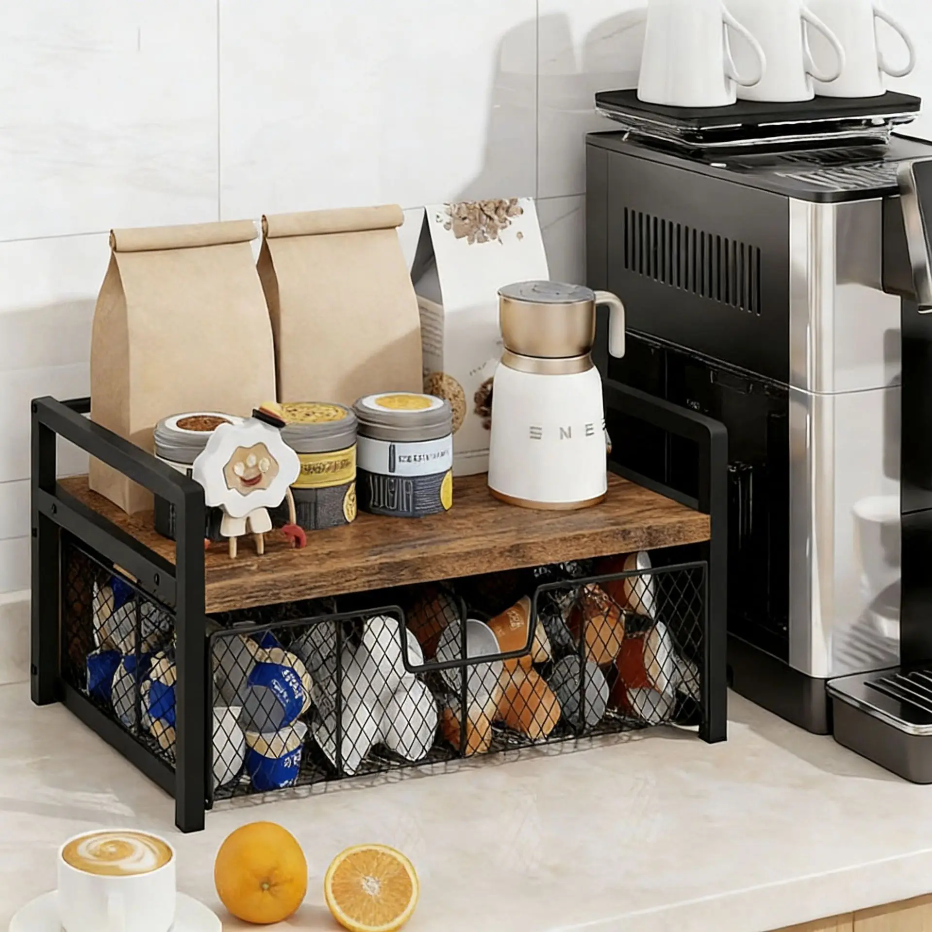 

Coffee Capsule Storage Rack,Coffee Pod Drawer Storage Drawer Holder,Coffee Bar Accessory Storage Rackalmacenamiento En La Cocina