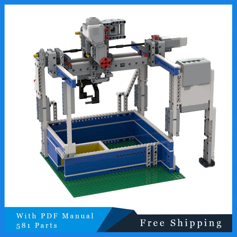 

581 шт. MOC креативный большой игровой автомат модульный строительный блок кирпич развивающие игрушки для детей и взрослых подарок на день рождения и Рождество