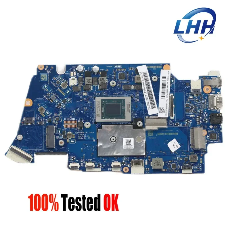 

LA-J701P Mainboard for Lenovo Ideapad 5-14ARE05 Laptop Motherboard with AMD R5-4500 CPU 16G RAM 100% Test
