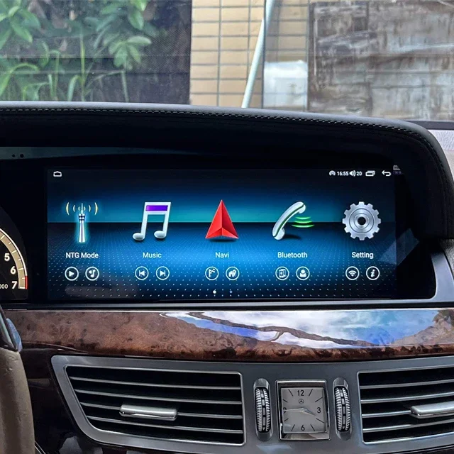 For S Intelligent Central Control Android Large Screen 12.3inch Air Conditioning Dashboard USB