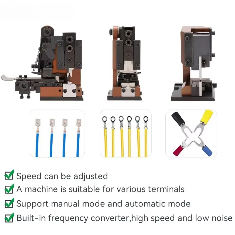 EW-09C 2T Super Mute OTP Semi Automatic Electrical Terminal Crimping Tools Cable Wire Crimping Machine WITHOUT Crimping Mold