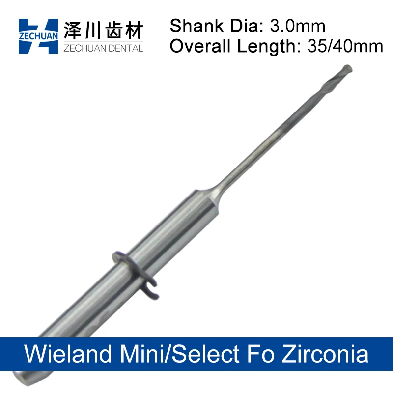 ZECHUAN CAD Zirconia Lathe Milling Burs Fo Wieland Mini Select System