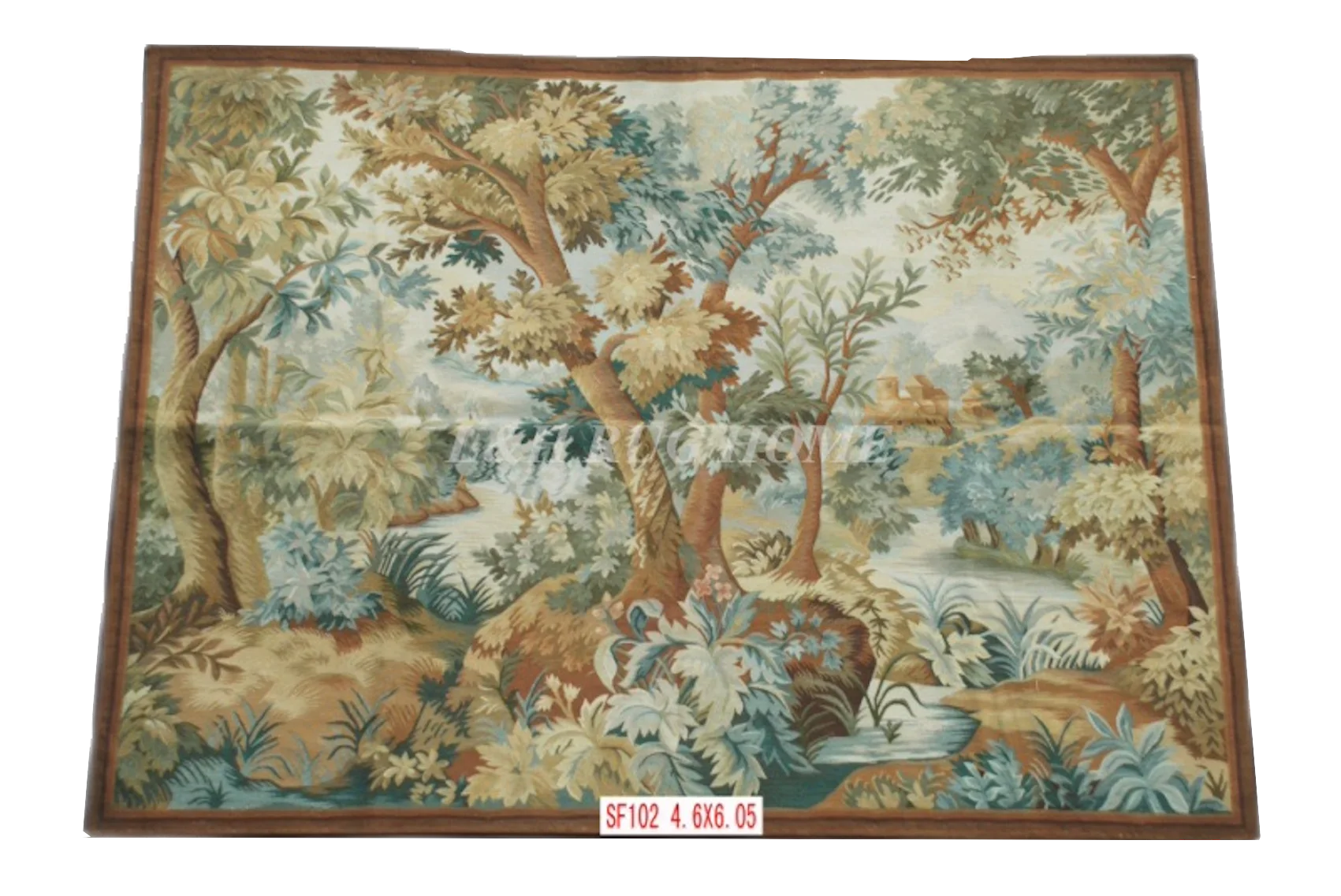 Free Shipping 4.6'X6.05'Handmade wool aubusson tapestry gobelin carpet, wall hanging tapestry wool tapestry paintings