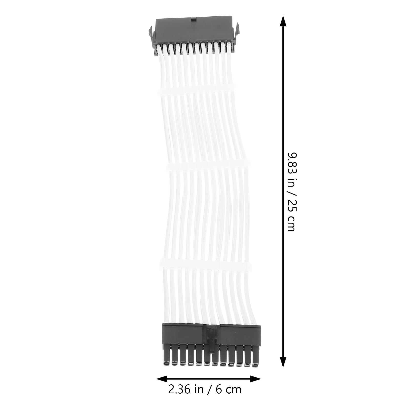 

24 Pin Extension Kit Cables Modular Power Supply PC Cable Extensions 1600W Compatibility Pure Copper Tinned Wire Soft