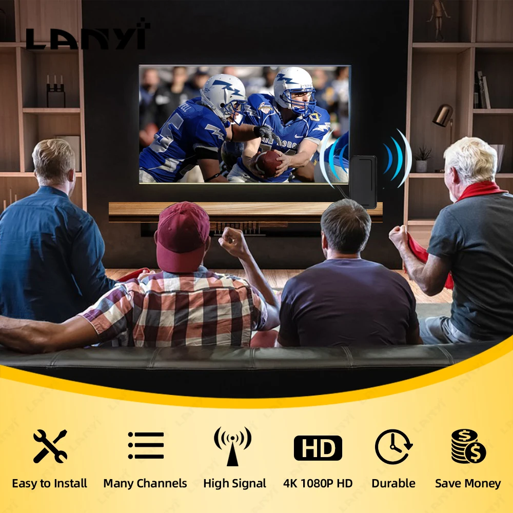 2024 Newest Tv Antenna  For All Tv Indoor Strong Signal 10000 Miles 30Dbi Booster Hd Rv Receiver Digital Outdoor Antenna Global