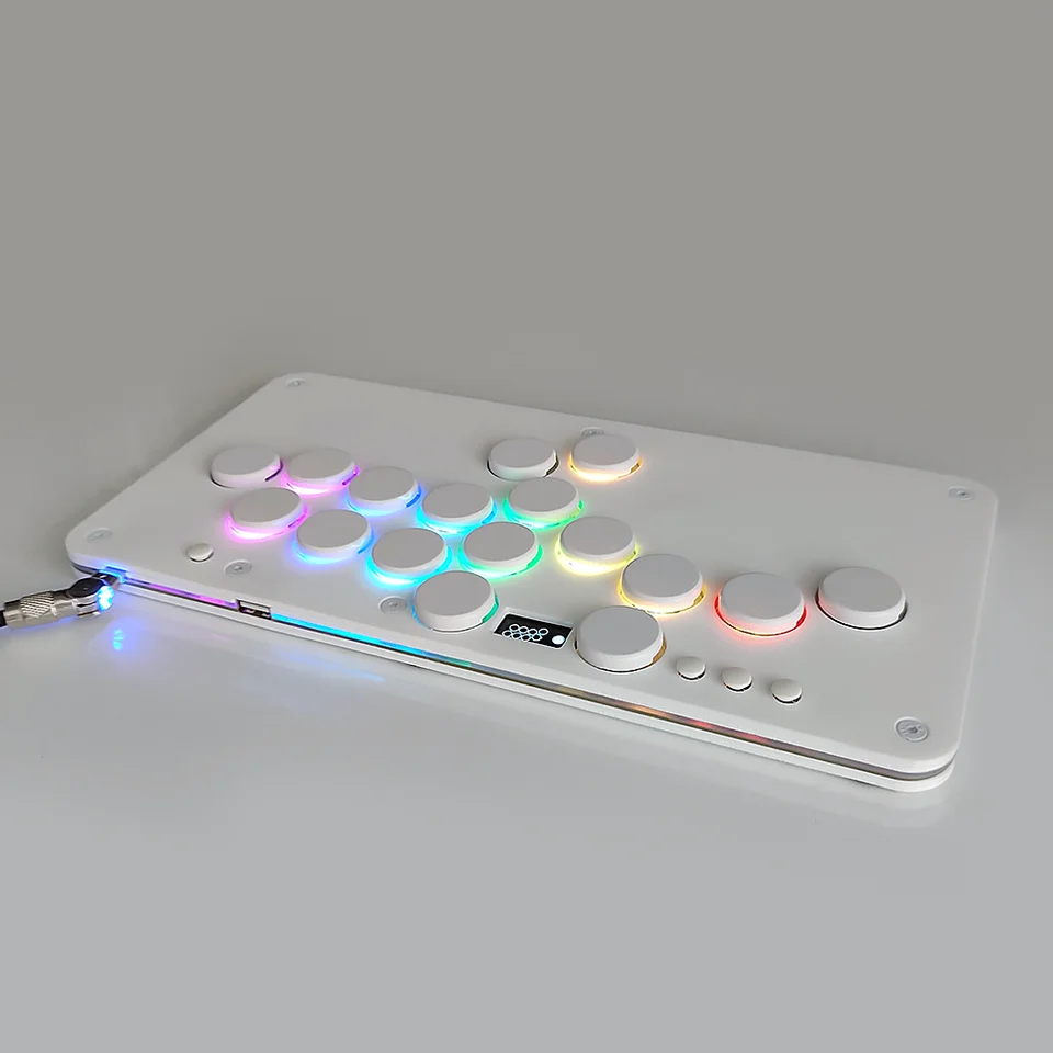 SiTong HITBOX-2 Pure White Full Silent Kailh Low Red Steam Street