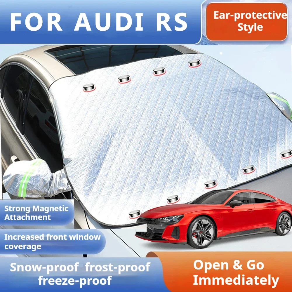 

Thickened Car Now Sunshade Windshield Cover With 5/9 Magnets UV Protection Anti Snow Sunlight For AUDI RS E-tron GT