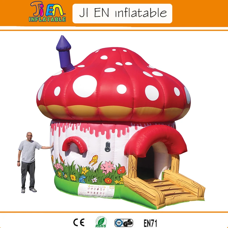 

Free Door Shipping Mushroom Theme Giant Inflatable Bouncer Jumper Bounce House for Sale