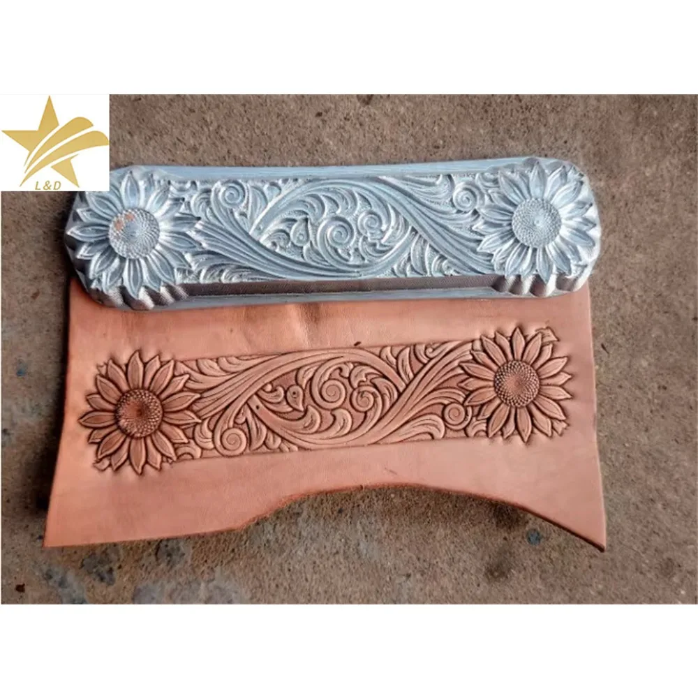 

Leather Stamp Mold: Sunflower Embossed Tooling Art ,56 Style Belt Carving Stamp Personalized Custom Leather Stamp Mold