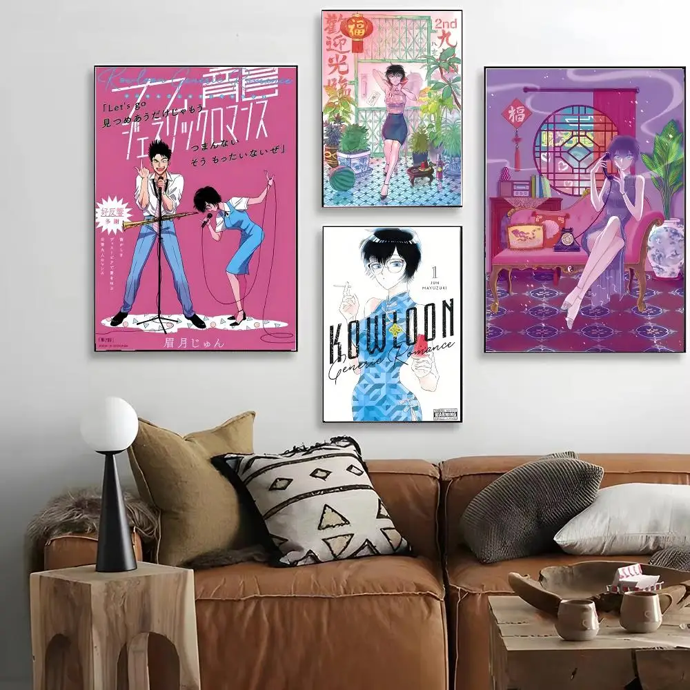 Manhwa Kowloon Generic Romance Poster HD Decorative Wall Art for Living Room Bedroom Café Stylish Home Décor Gift