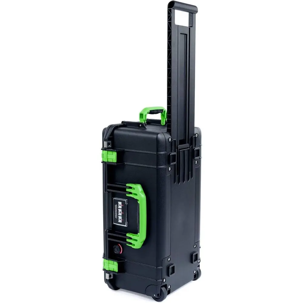 

1556 Rolling Case in Black and Lime Green - Empty