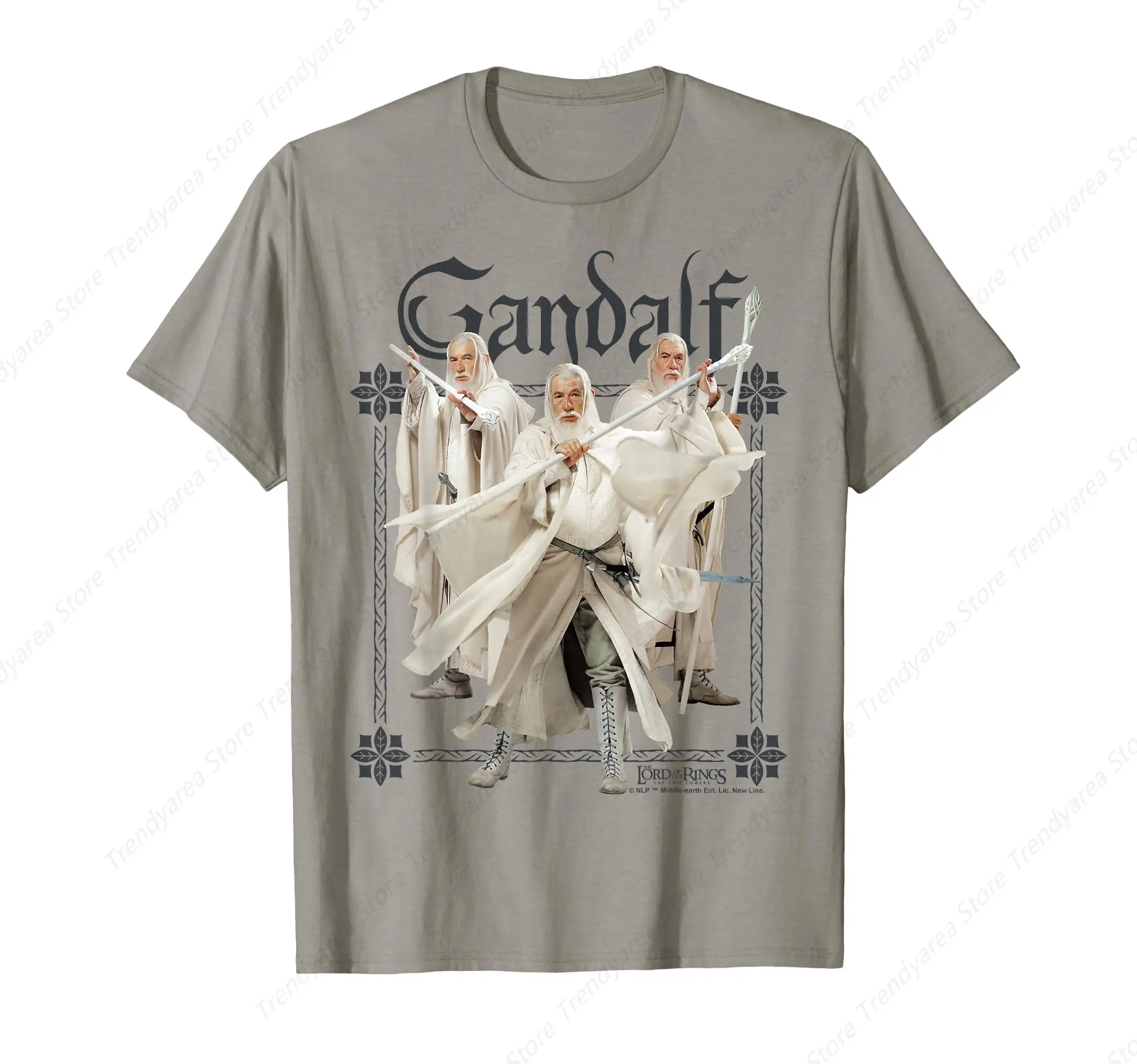

Gandalf The White With Staff T-Shirt