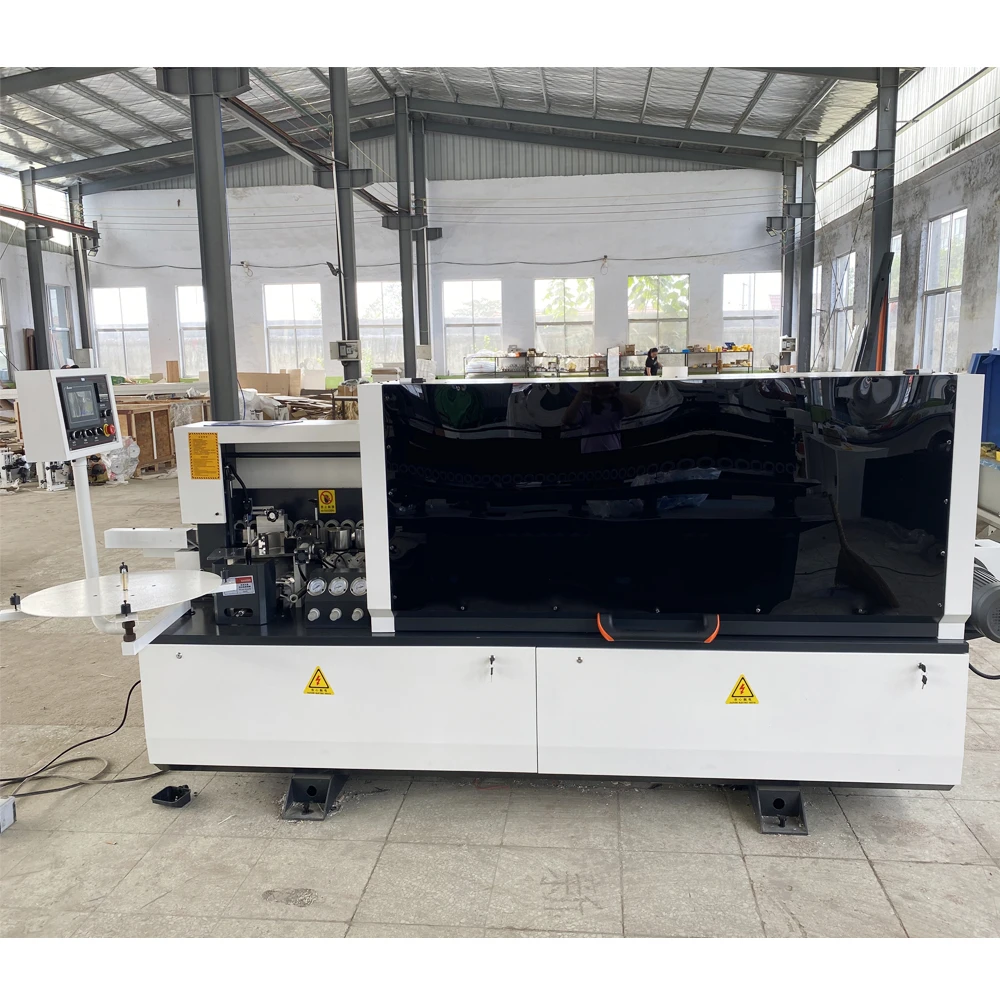 Máquina automática de borda de alto desempenho para máquina de colagem e corte de bordas retas de madeira compensada de PVC MDF