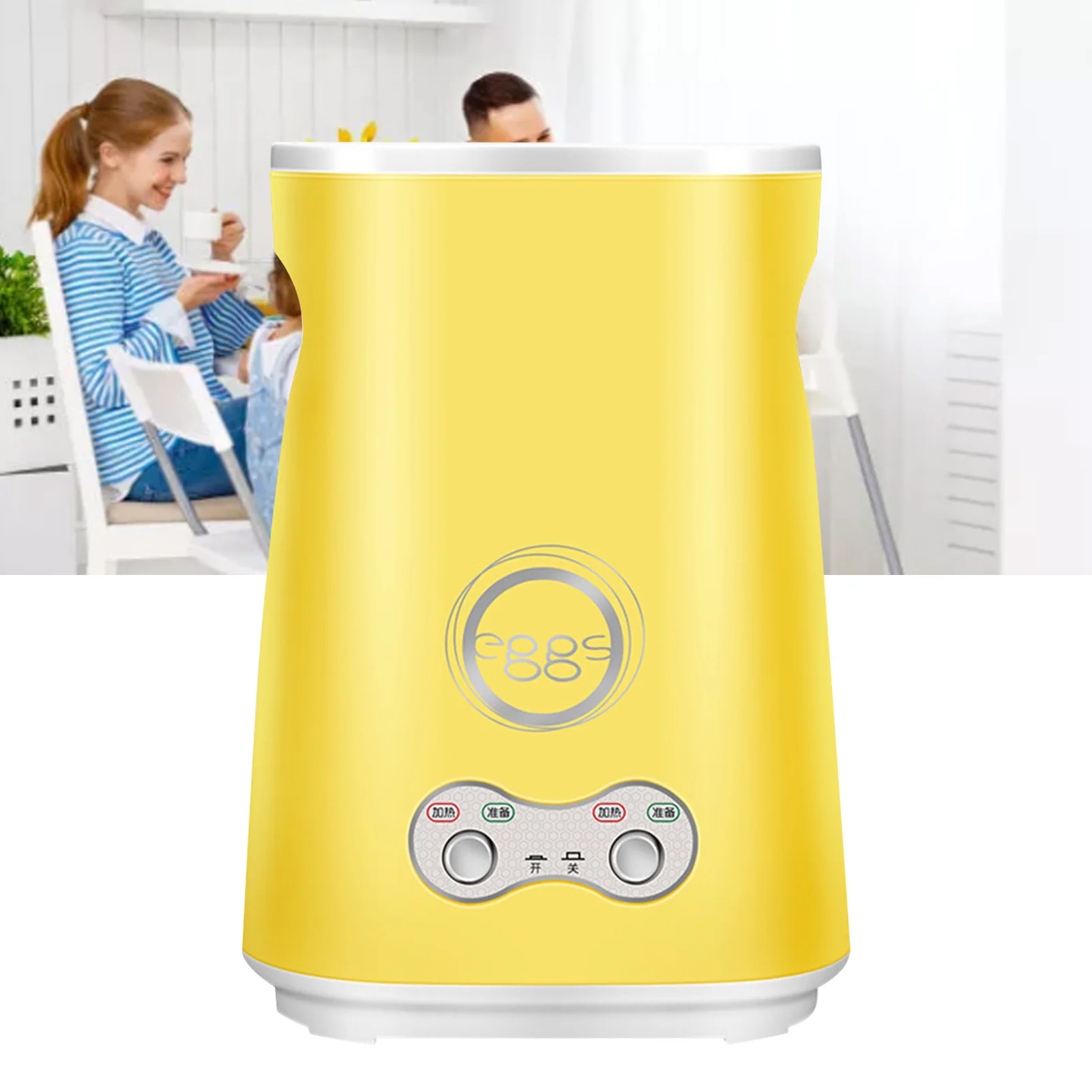 

Egg Roll Machine Double Tubes Multifunction Nonstick Automatic Egg Sausage Boiler for Breakfast