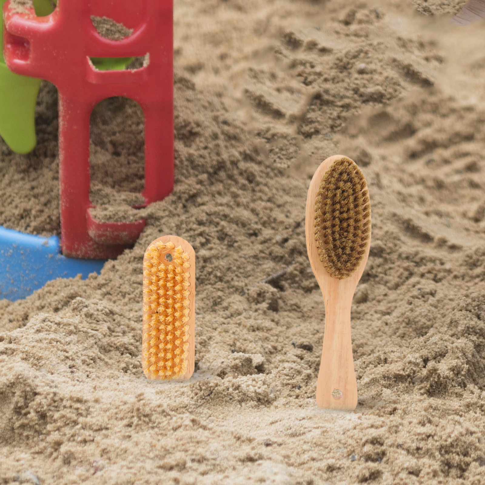 2 Pcs Sand Removal Brush Beach Cleaner Soft for Remover PBT Tool Accessories