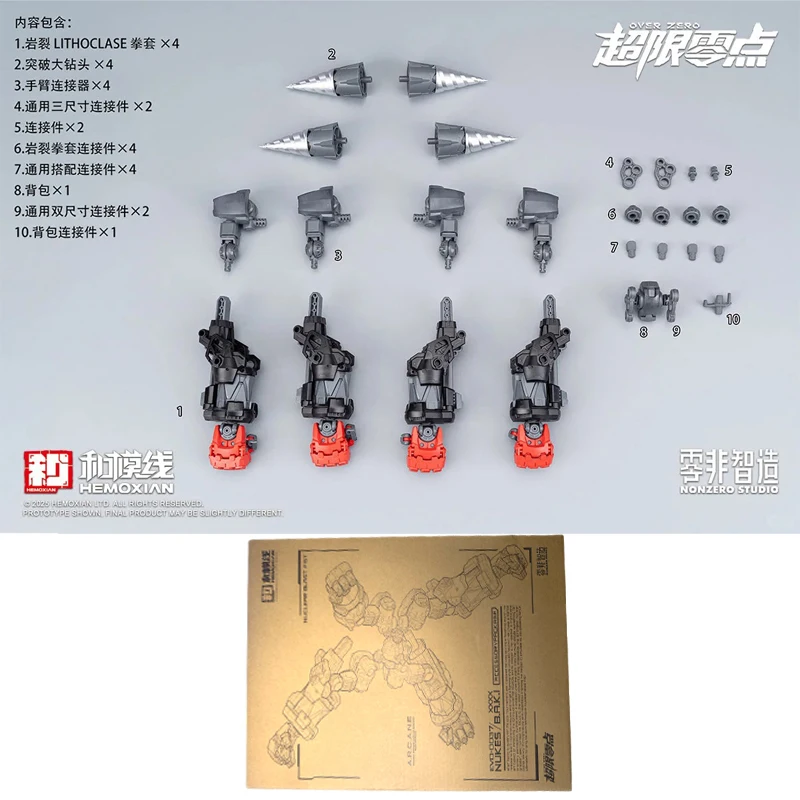 【IN STOCK】HEMOXIAN OVER ZERO 1/10 Vol.3 Boxer BAKI Assembly Model Kit Robot Action Figures Plastic Model Toys Halloween Gifts image 3
