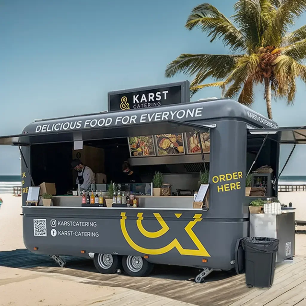 Usa Mobile Kitchen Airstream Food tTrailer Salad Coffee Bar Container Fast Food Van for Australia Ice Cream Cart Pizza Truck