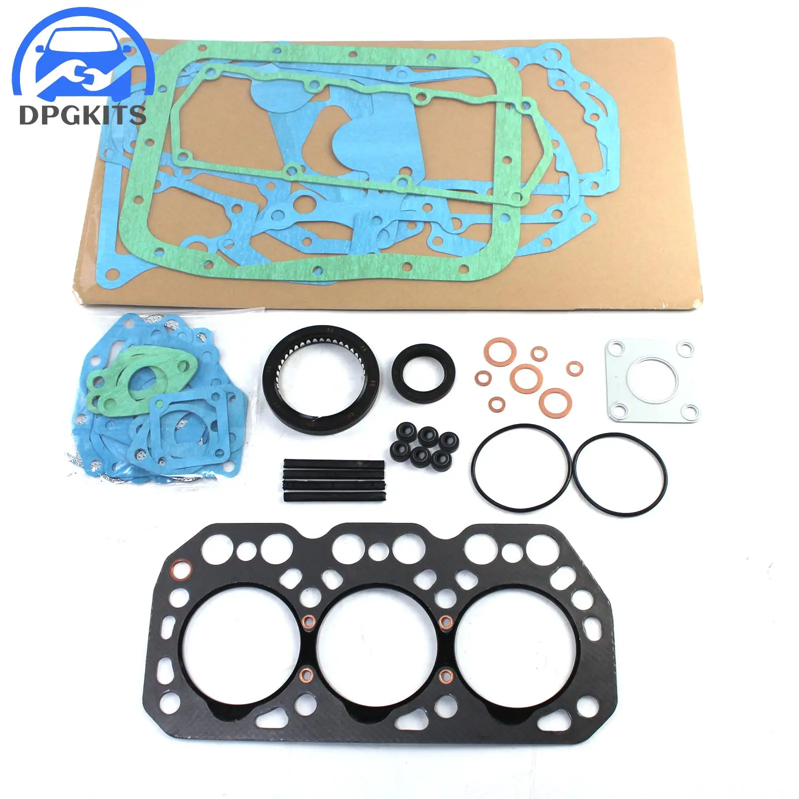 MM408438 Engine Overhaul Gasket Set for Mitsubishi K3M Engine MT300 MT301D Tractors Excavator Accessories Parts Replacement