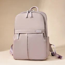 Pure color simple fashion texture Oxford cloth backpack, the trend of multi-functional backpack travel backpack