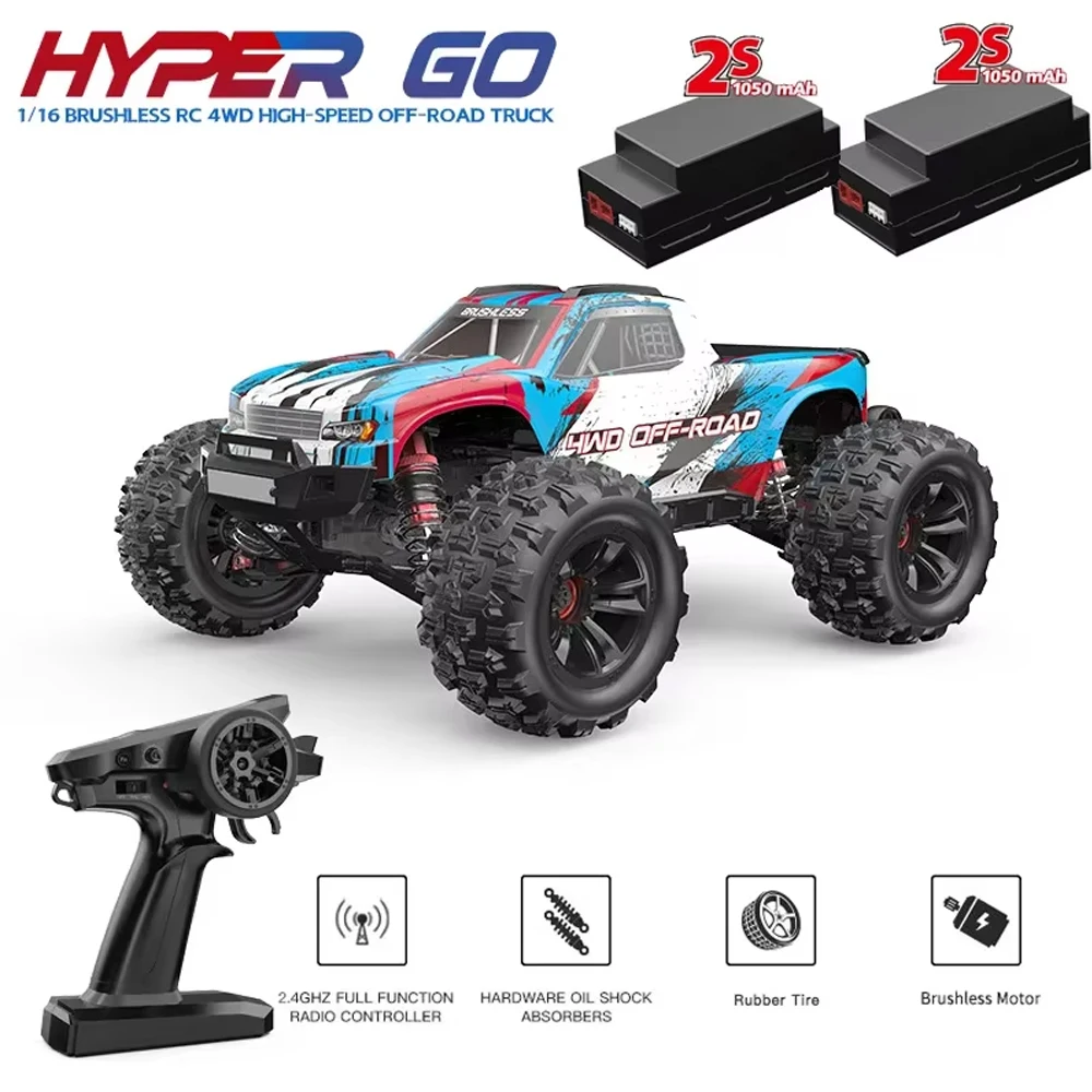 

MJX Hyper Go 16208/16209/16210 Rc Car Brushless High-Speed 4WD Remote Control Off-Road Big Wheel Truck Rc Cars Toys For Adults