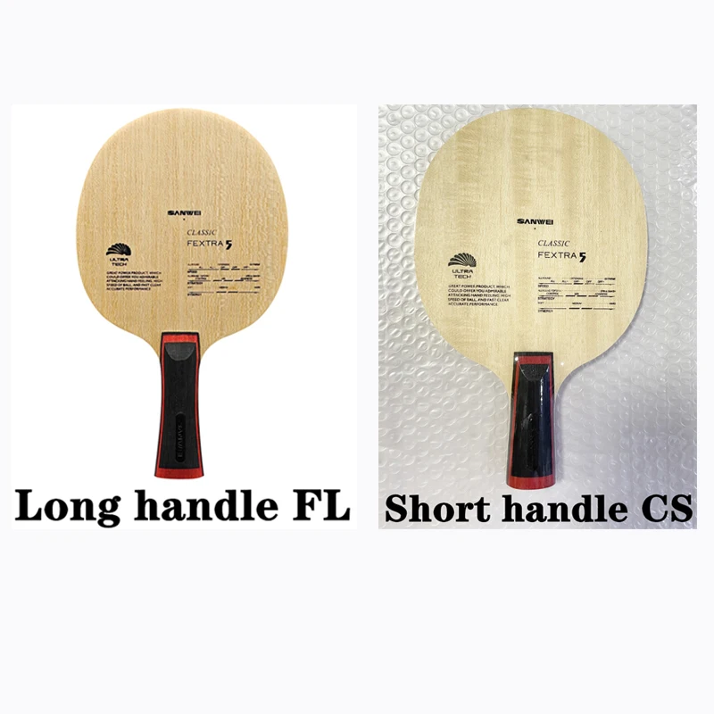 SANWEI FEXTRA 5 New Table Tennis Blade FL CS 5 Ply Wood All-around Ultra Tech SANWEI Novice Learners Ping Pong Racket Bat Paddle