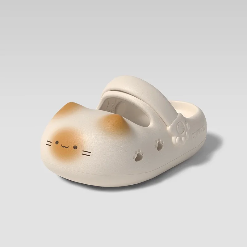 New Anti-Slip Cat Paw Slippers Summer Clogs Woman Novelty Animal Designer Slides  Garden Shoes for Women Mary Jane EVA Slipper image 5