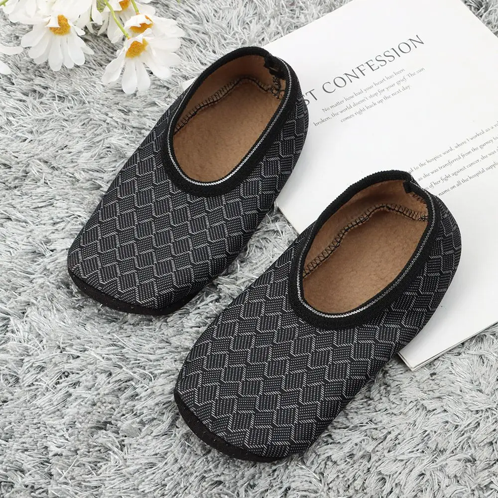 Winter Warm Thicken Home Bed Socks Man Fashion Pure Color Non Slip Short Socks Elastic Floor Slipper Home Floor Socks