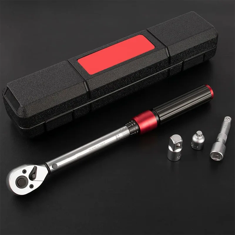 

Torque wrench 3/8" with 1/41/2 adapter to extend motorcycle and mountain bike repair high precision