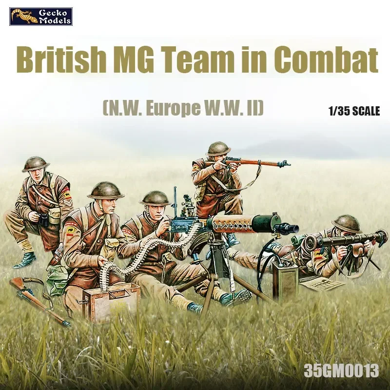 

Gecko model 1/35 assembly model 35GM0013 British MG Combat Team -Scale Model Kit