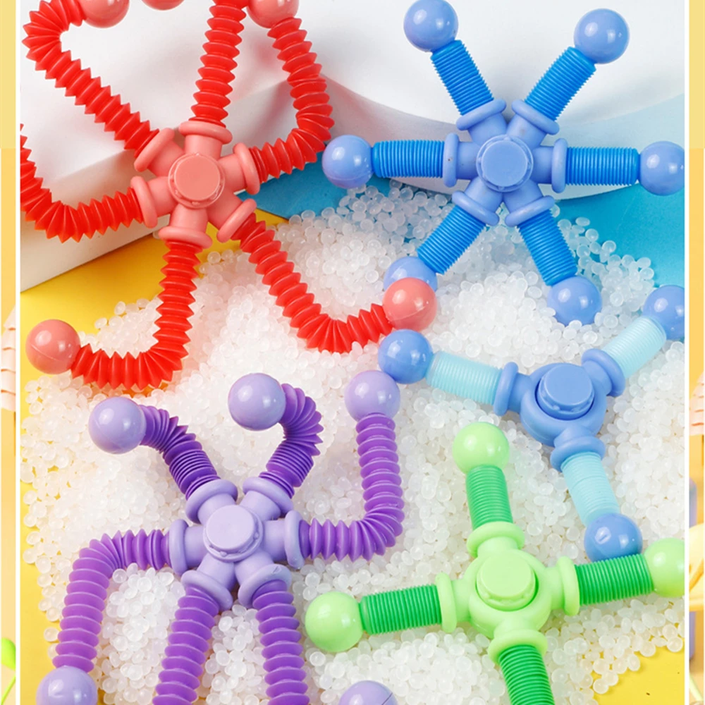10Pcs Fun Variety Telescopic Tube Fidget Spinner Kids Birthday Party Wedding Guest Gift Souvenir, Christmas Carnival School Gift view 6