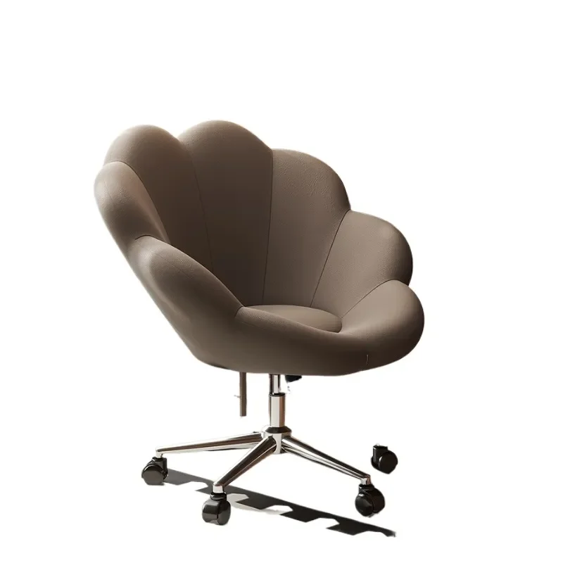 for Computer Chair Light Luxury Home Office Chair Comfortable Sedentary Bedroom Girls Makeup Chair Study Desk  Back