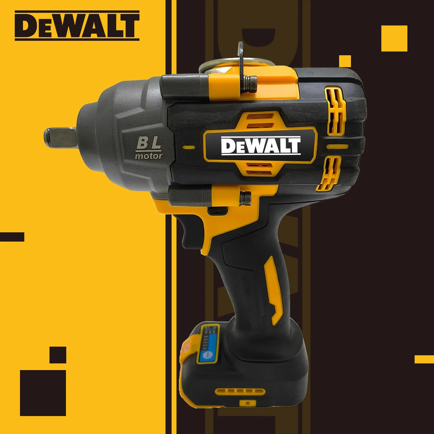 Clé à chocs DeWALT 2000 Nm, couple élevé, sans balais, visseuse à chocs 1/2 pouce, outils électriques pour réparation automobile et domestique, batterie 20V 18V